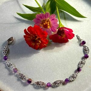 Handmade Amethyst bracelet